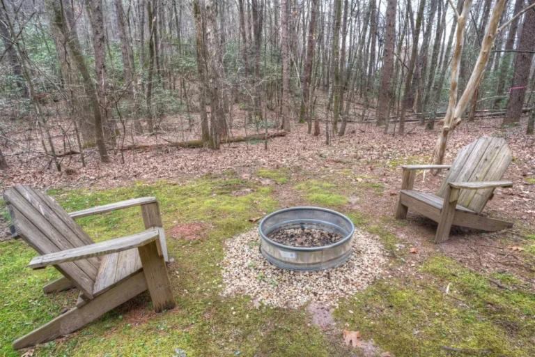 Forest Haven Cabin Fire Pit near Helen, GA