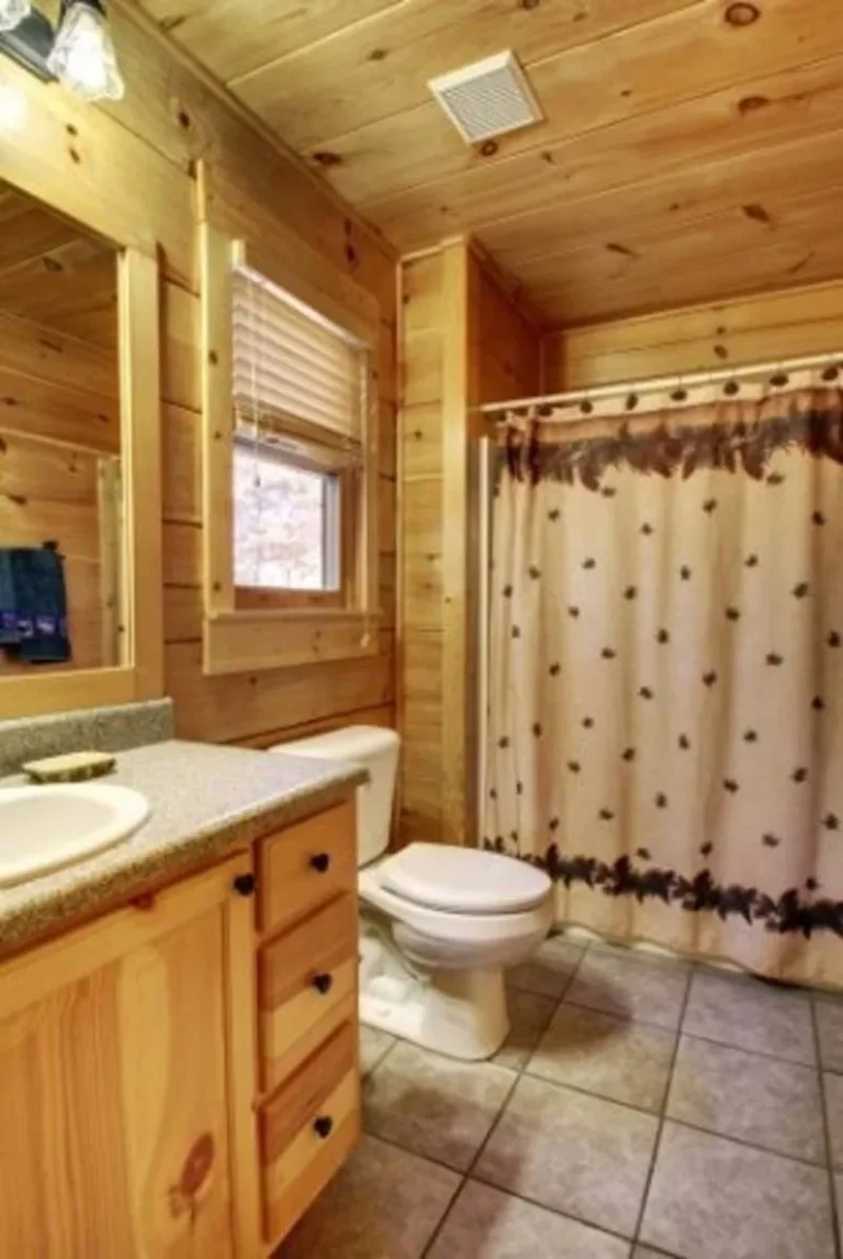 131 Hutch Mountain 3 Hutch Mountain Cabin Bathroom in Sautee Nacoochee, GA