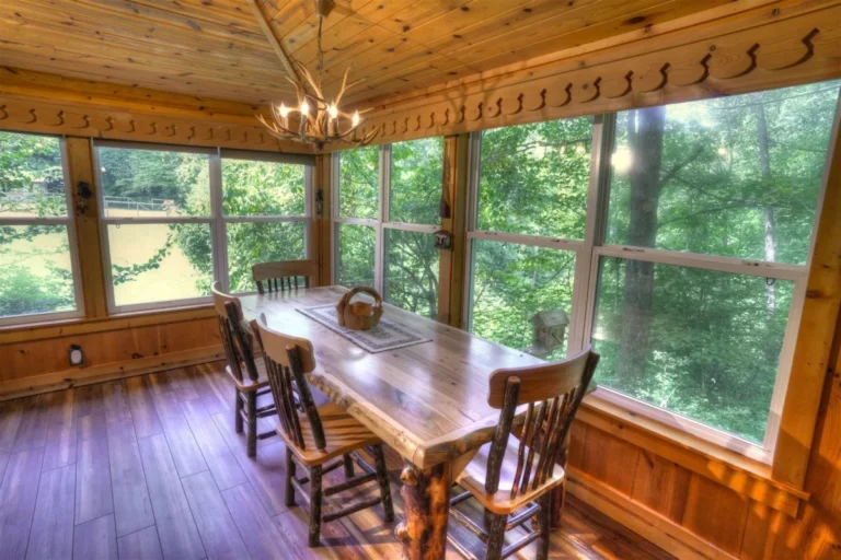 910 Meine Huette 16 Meine Huette Cabin Dining Table in Sautee Nacoochee, GA