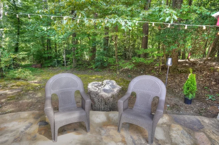 910 Meine Huette 5 Meine Huette Cabin Stone Patio in Sautee Nacoochee, GA