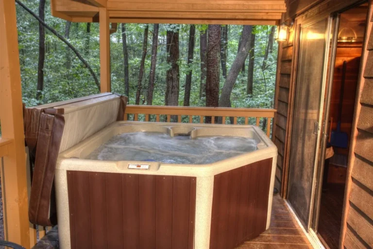 97 Serenity 11 Serenity Cabin Hottub on Porch in Sautee Nacoochee, GA