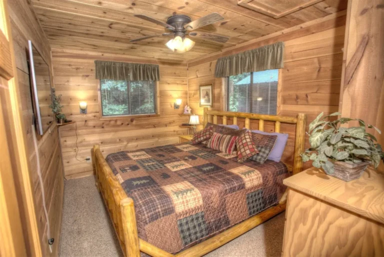 165 Southern Seclusion 3 Southern Seclusion Cabin Master Bedroom in Sautee Nacoochee, GA