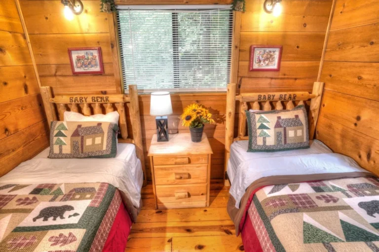 Three Bears Cabin Bedroom in Sautee Nacoochee, GA