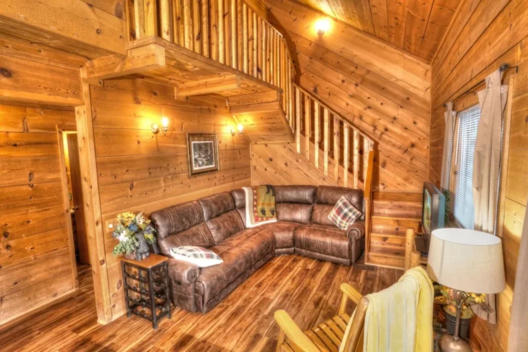 Three Bears Cabin Staircase in Sautee Nacoochee, GA